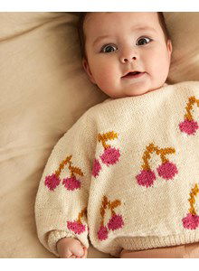 Babytruitje met kersenpatroon