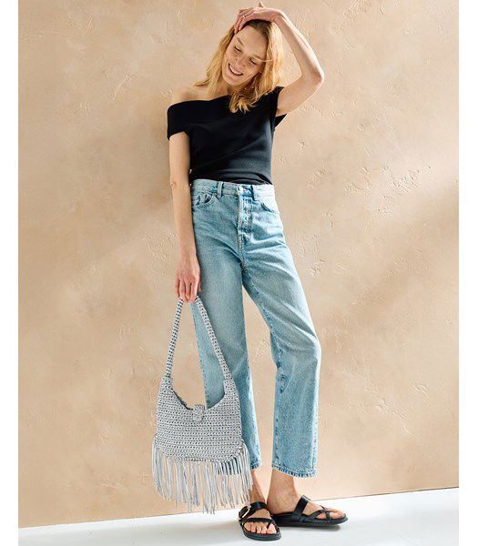 Haakpatroon tas met franjes