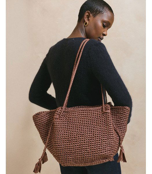 Haakpatroon Tas met gevlochten schouderbanden