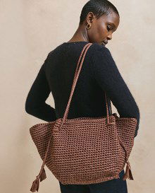 Tas met gevlochten schouderbanden