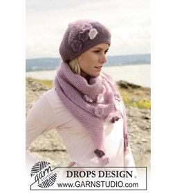 Sjaal en Muts gemaakt van Drops Kid Silk