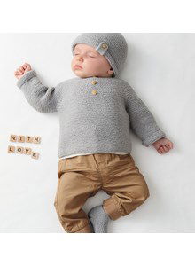 Babytrui met knoopjes