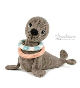 Knuffel zeehond gemaakt van Durable Soqs