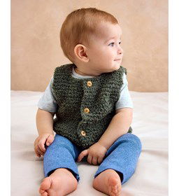 Mouwloos babyvestje gemaakt van Naaiartikelen