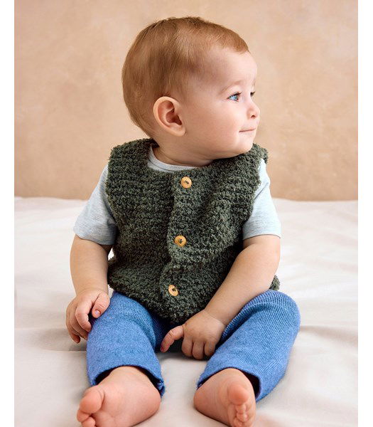Breipatroon Mouwloos babyvestje