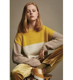 Trui voor dames gemaakt van Lang Yarns Wooladdicts Water