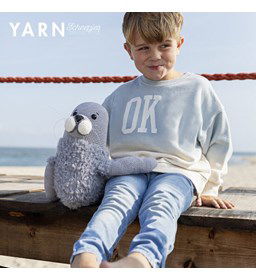 Knuffel zeehond gemaakt van Scheepjes Eliza