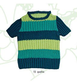 Trui gemaakt van Lang Yarns Quattro, Quattro Lame en Quattro color