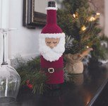Haakpatroon Kerstman wijnhoes