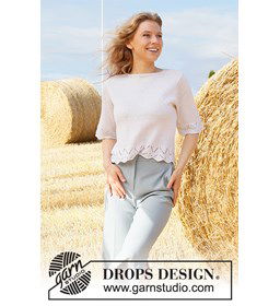 Dames shirt gemaakt van Drops Baby Merino