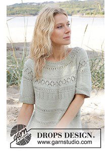 Damestrui met kantpatroon en korte mouwen