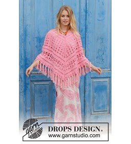 Poncho gemaakt van Drops Paris