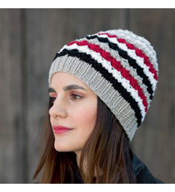 Muts gemaakt van Lang Yarns Merino 70 en color