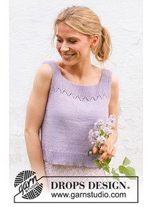 Singlet voor dames met ajourpatroon