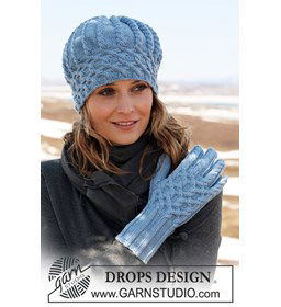 muts en handschoenen gemaakt van Drops Merino extra fine