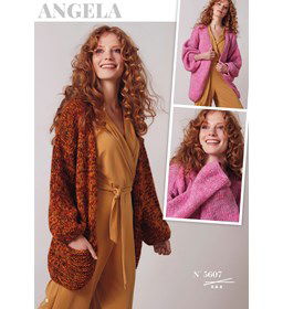Damesvest gemaakt van Lammy Yarns Angela