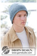 Het breipatroon Washed Tide Hat / DROPS ....