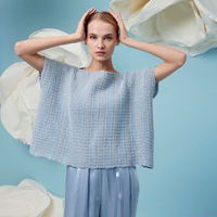 Wijde rechthoekige damestrui Sylver met rechte halslijn