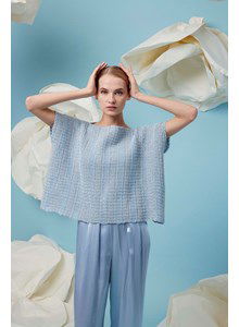 Wijde vierkante damestrui Sylver met rechte halslijn