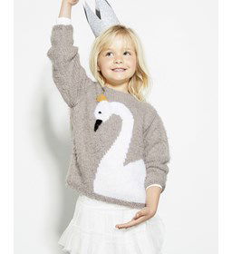 Meisjes trui gemaakt van Phildar Phil Caresse