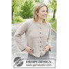 damesvest met raglan Oat Milk Cardigan gemaakt van Drops Nord