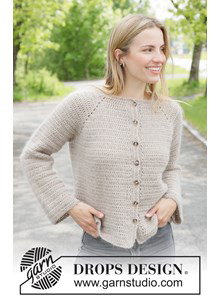 damesvest met raglan Oat Milk Cardigan