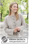 Haakpatroon damesvest met raglan Oat Milk Cardigan van andere kant