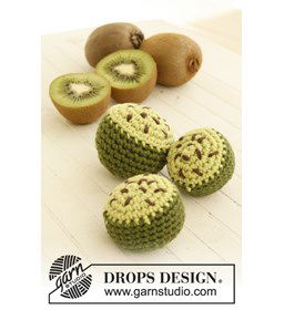 Kiwi gemaakt van Drops Paris