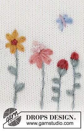 Borduurpatroon Floral love met bloemen ....