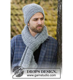 Muts en sjaal gemaakt van Drops Air