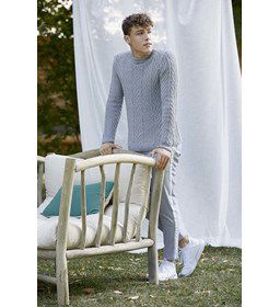 Herentrui gemaakt van Lang Yarns Soft Cotton