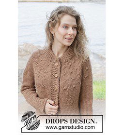 Chestnut Season Cardigan gemaakt van Drops Andes