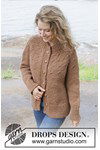 Breipatroon Chestnut Season Cardigan van andere kant