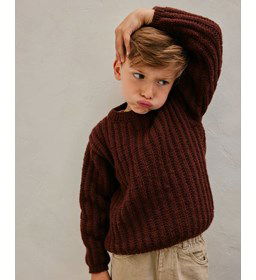 Jongenstrui met ronde hals gemaakt van Phildar Phil Sport