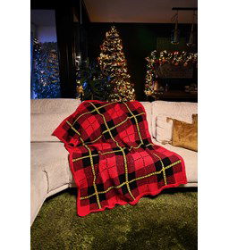 Deken in Schots blokpatroon gemaakt van Scheepjes Colour Crafter