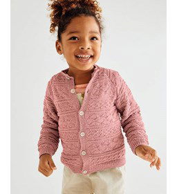 Vest met verticale fantasiepatroontjes gemaakt van Phildar Phil Origin