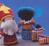 Haakpatroon Sinterklaas en zwarte piet