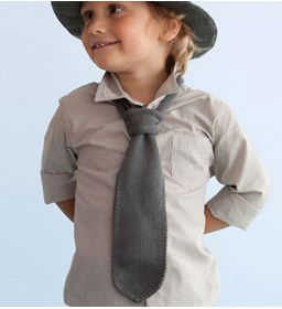 Stropdas gemaakt van Phildar Phil Coton 3