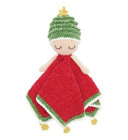 Baby Blankie Christmas Lovey gemaakt van Boeken Rico