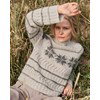 damestrui met Noors inbreipatroon ster gemaakt van Lana Grossa Natural Alpaca Pelo