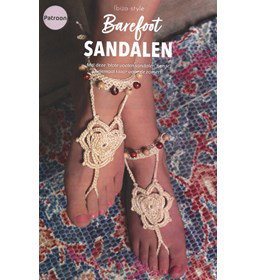 barefoot sandalen gemaakt van Scheepjes Catona