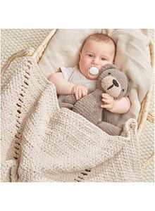 Vierkante gehaakte babydeken