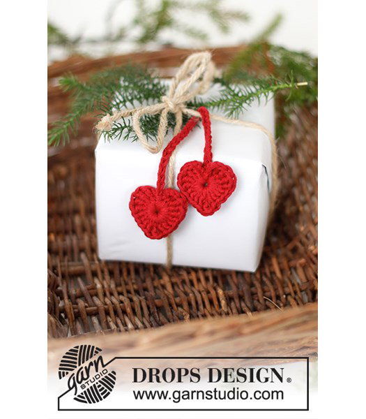 Haakpatroon hanger Cherry Hearts