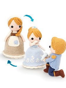 Omkeerbare assepoester en prins met schoen