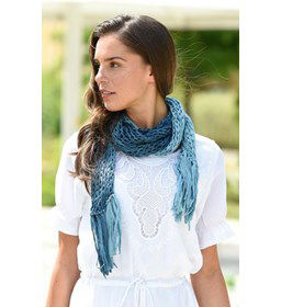 Sjaal gemaakt van Haaknaalden