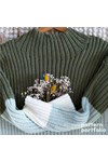 Breipatroon Damestrui Cascade Jumper van andere kant