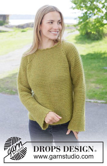 damestrui met raglanmouwen Mossy Ridge Sweater