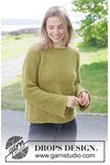 Haakpatroon damestrui met raglanmouwen Mossy Ridge Sweater van andere kant
