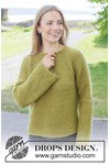 Haakpatroon damestrui met raglanmouwen Mossy Ridge Sweater van andere kant