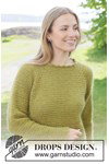 Haakpatroon damestrui met raglanmouwen Mossy Ridge Sweater van andere kant